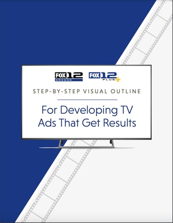 Step-by-Step Visual Outline for Developing TV Ads That Get Results Cover
